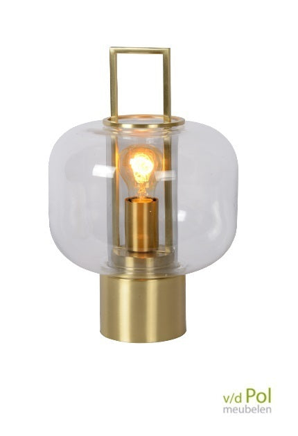 Tafellamp Lantaarn mat goud