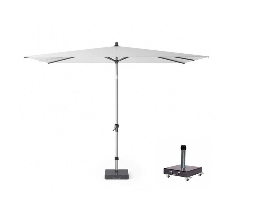 Rechthoekige parasol wit Riva 300 x 200 cm kantelbaar