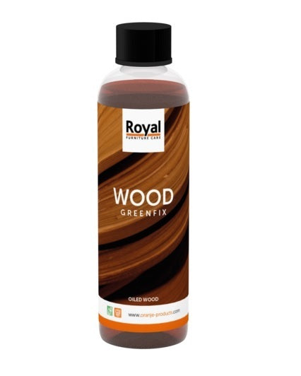 Royal wwod greenfix, bruine olie voor verzorging van hout