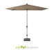 Platinum parasol Riva vierkant 250 x 250 cm taupe Van de Pol meubelen