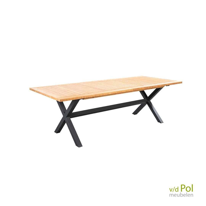 Teak tuintafel 6 persoons - Yoi Wakai grijs