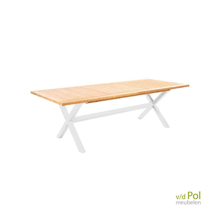 Teak tuintafel kruispoot - Yoi Wakai - 240 wit