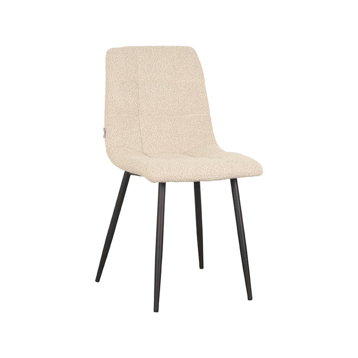 LABEL51 Eetkamerstoel Juul - Zand - Boucle | Set van 4 stuks