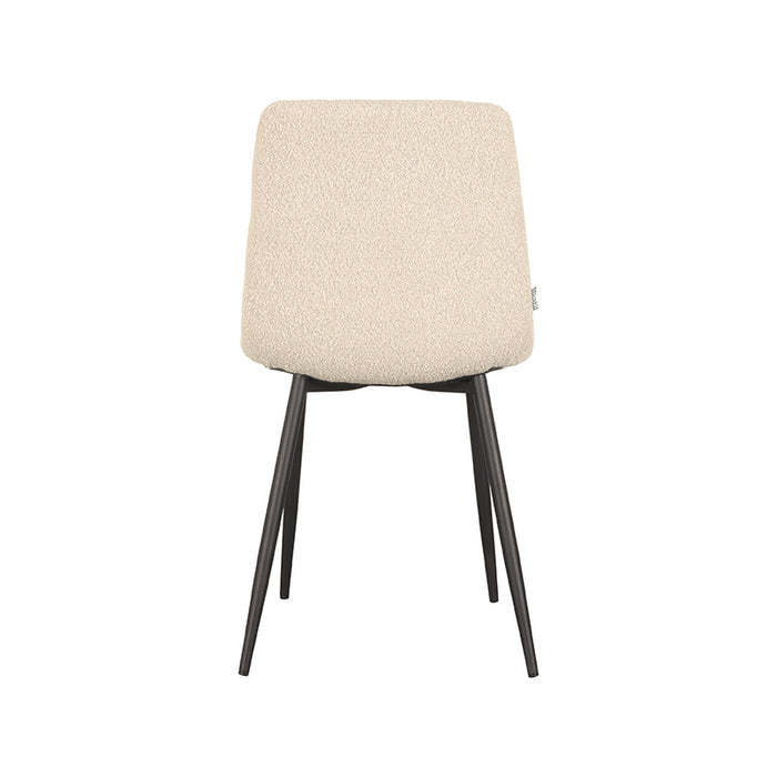 LABEL51 Eetkamerstoel Juul - Zand - Boucle | Set van 4 stuks