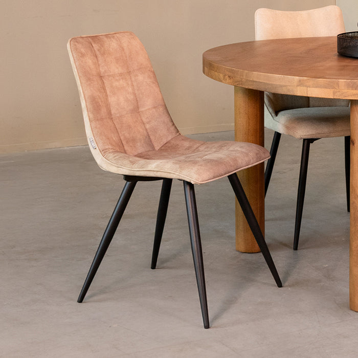 LABEL51 Eettafelstoel Jelt - Zand - Velours | set van 4