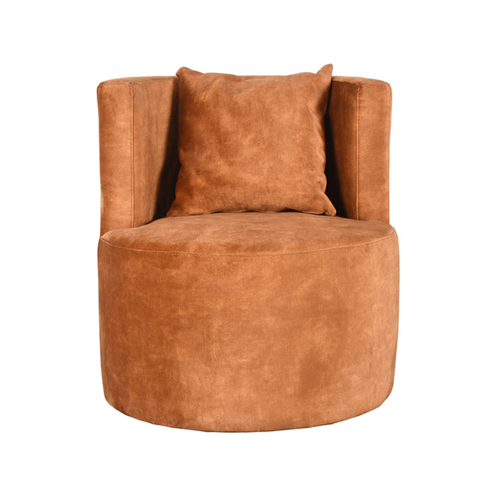 LABEL51 Fauteuil Evy - Oker - Velours 65 cm