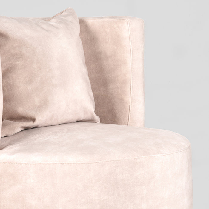 LABEL51 Fauteuil Evy - Natuurlijk - Velours 65 cm
