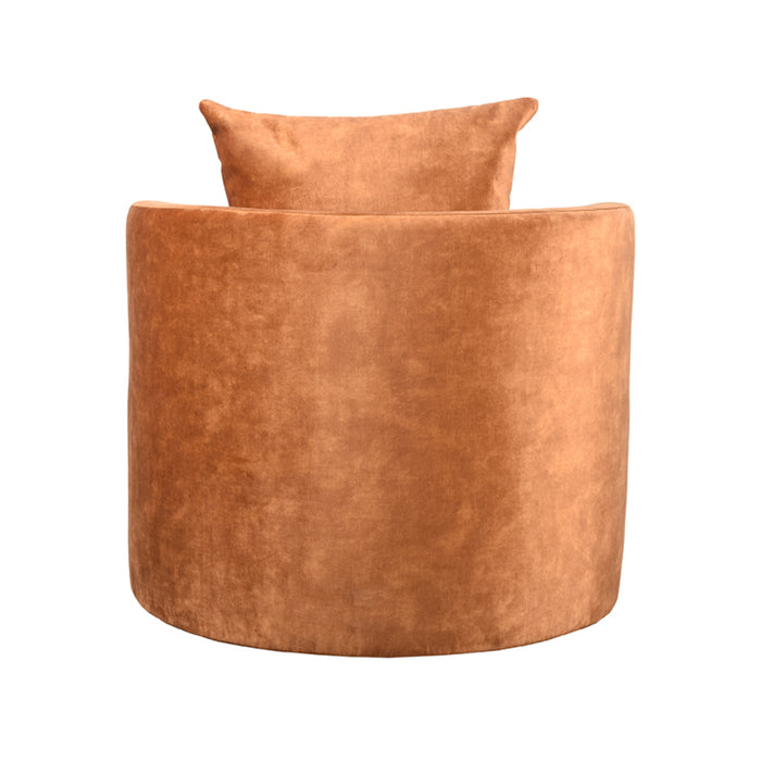 LABEL51 Fauteuil Evy - Oker - Velours 90 cm