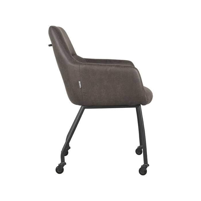 LABEL51 Eetkamerstoel Lenny - Antraciet