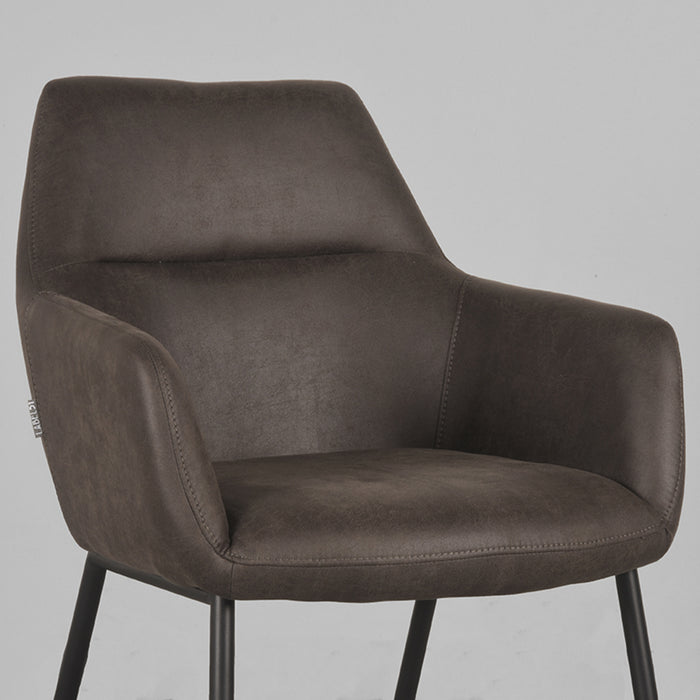 LABEL51 Eetkamerstoel Lenny - Antraciet