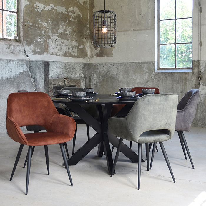 Eetkamerstoel LABEL51  Fer - Hunter - Velours