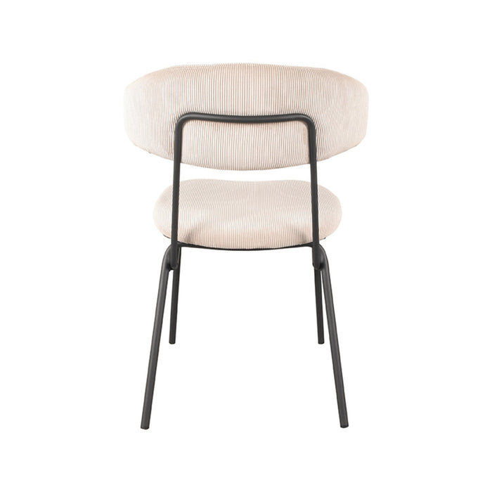 Zack Eetkamerstoel - Naturel - Ribcord - LABEL51