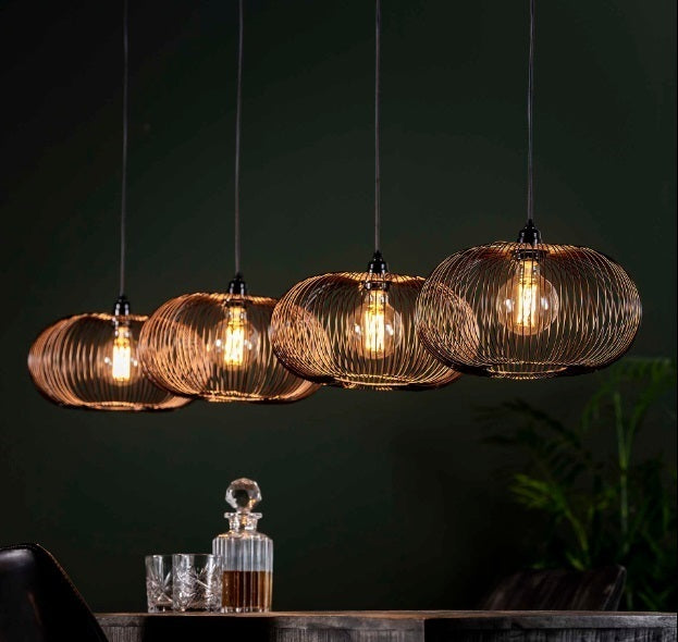 Moderne hanglamp koperdraad