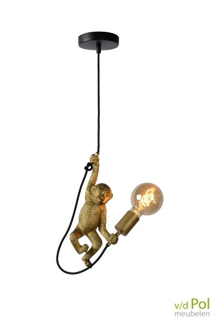 Hanglamp met gouden aap | V/d Pol Meubelen — VandePolMeubelen