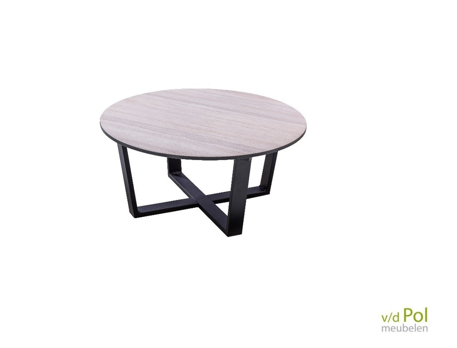 Ronde salontafel buiten 75 cm travertin Yoi Teeburu