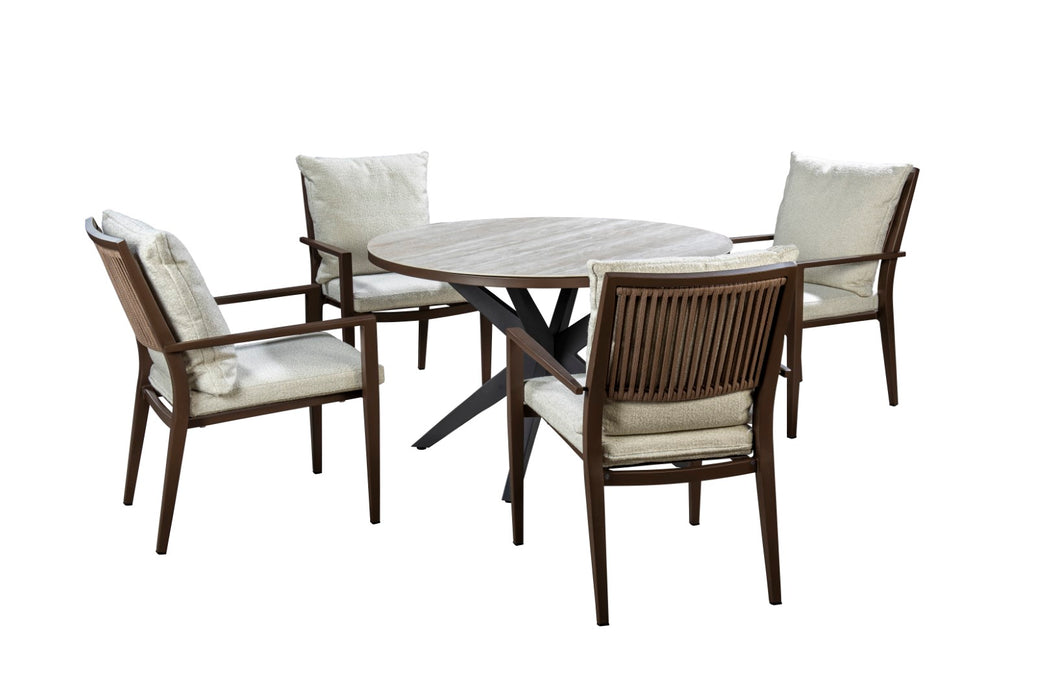 Ronde tuinset Calma 4 persoons - Bronze