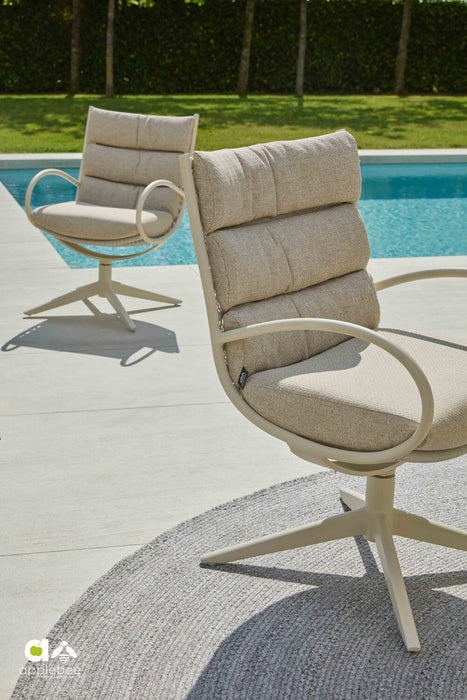 Draaibare tuinstoel Camp Bay oyster - Apple Bee