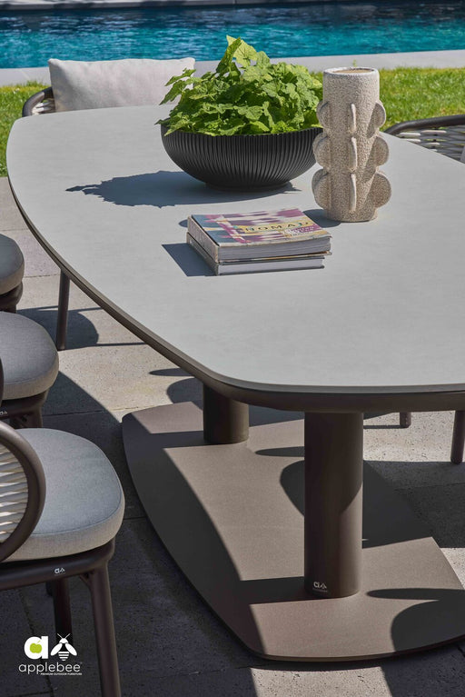 false oval tuintafel bronze melville 280 cm