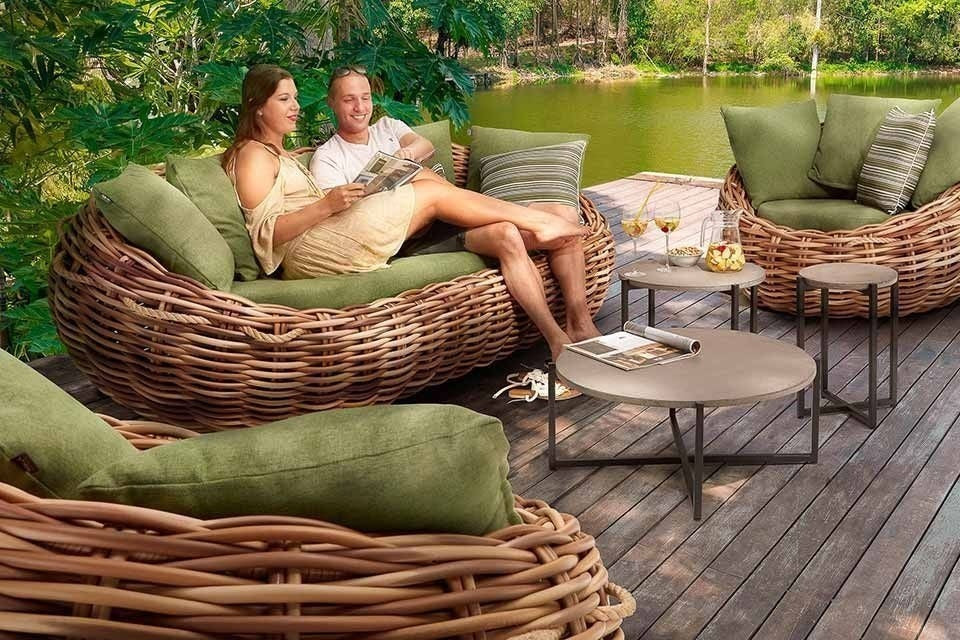 Cocoon sierkussens groen lounge applebee