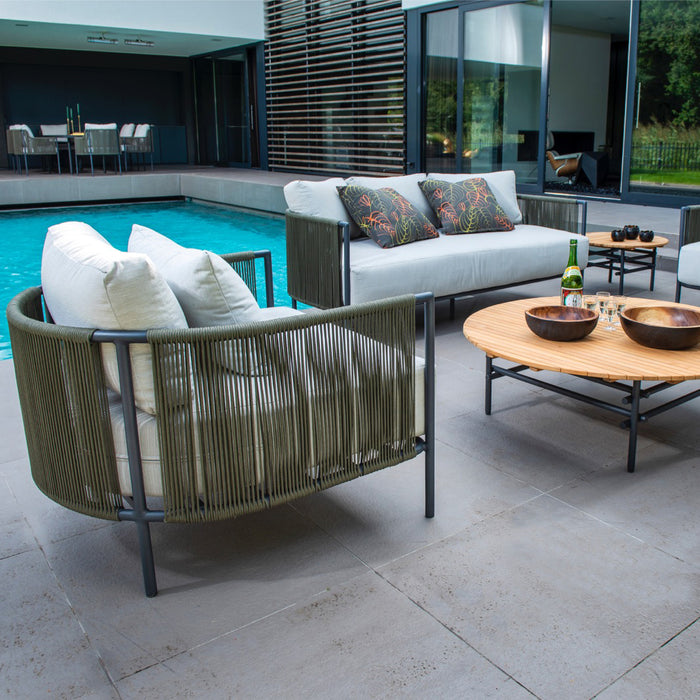 YOI loungestoel tuin Umi green - grey