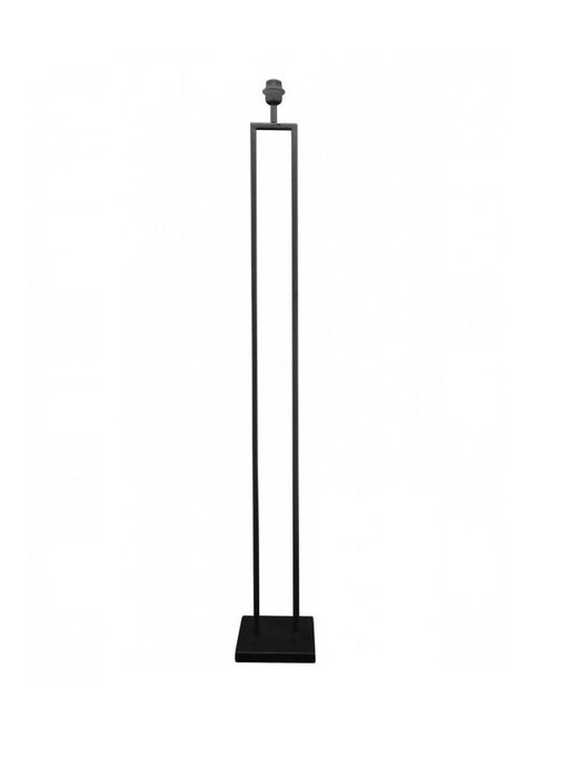 Vloerlamp zwart metaal 144 cm