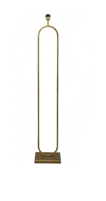 Vloerlamp Oval brass