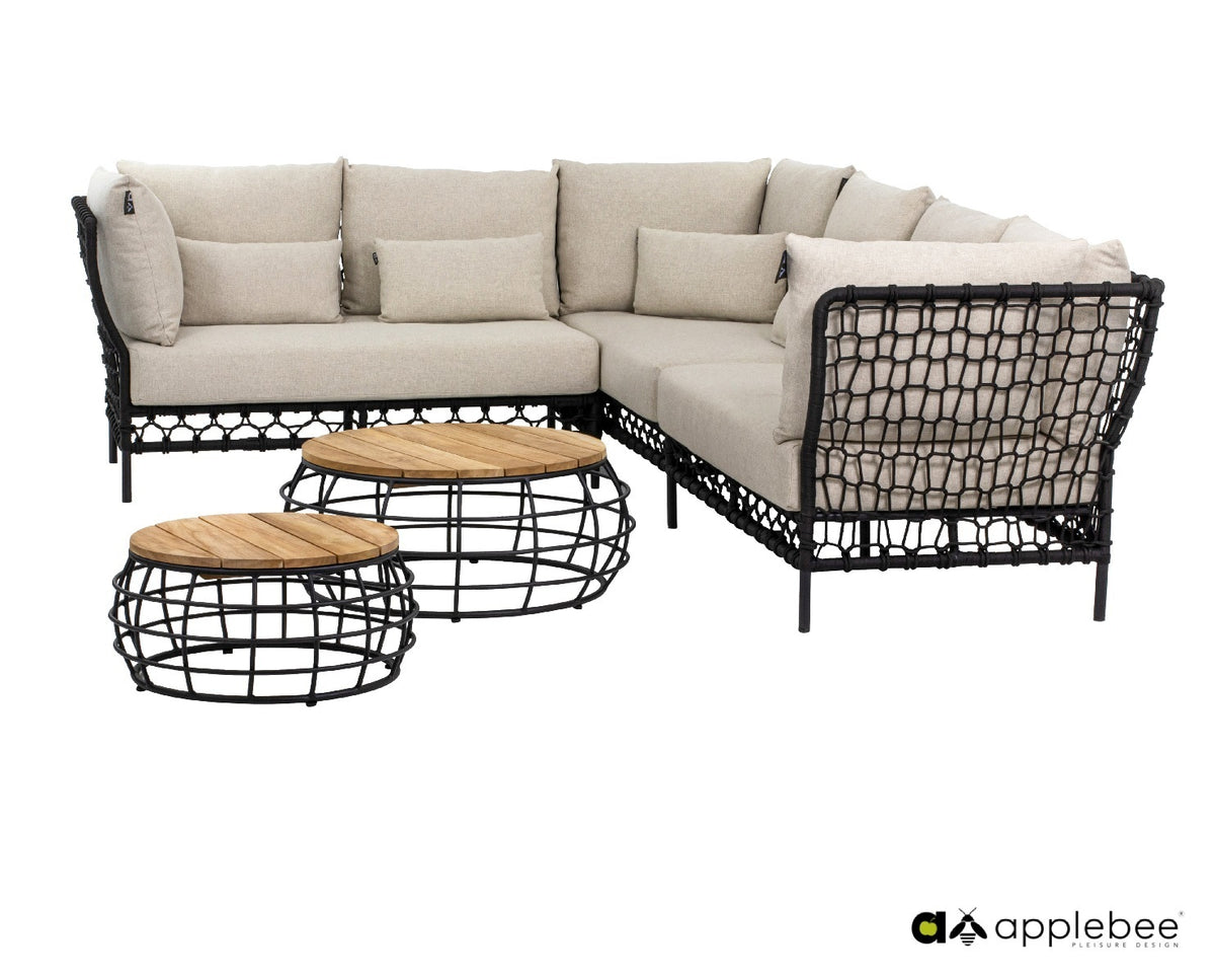 Applebee 5-delige loungeset Pure kopen? — VandePolMeubelen