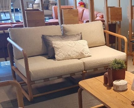 2 zits bank sling cotton flower applebee te zien in showroom