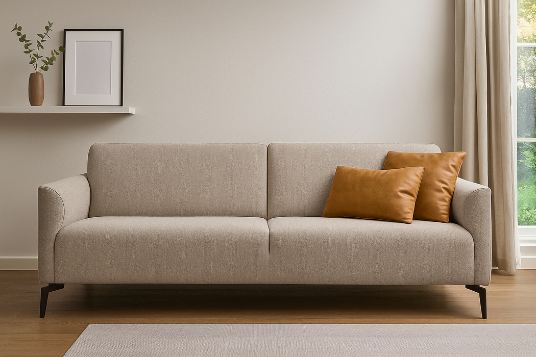 3-zits bank Iris stof of leer