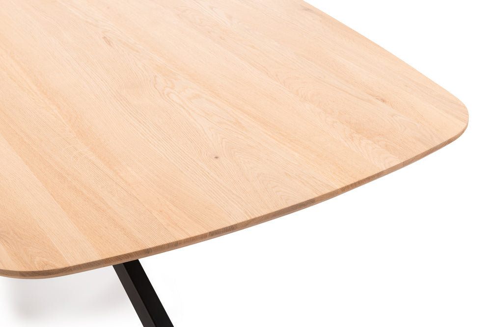 Mira Deens ovale eettafel van massief eikenhout - maten 160 t/m 240 cm