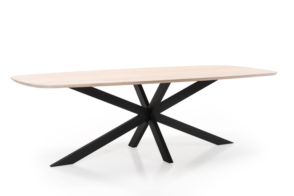 Mira Deens ovale eettafel van massief eikenhout - maten 160 t/m 240 cm