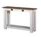 Sidetable Lisa hout met wit landelijk 120 cm 