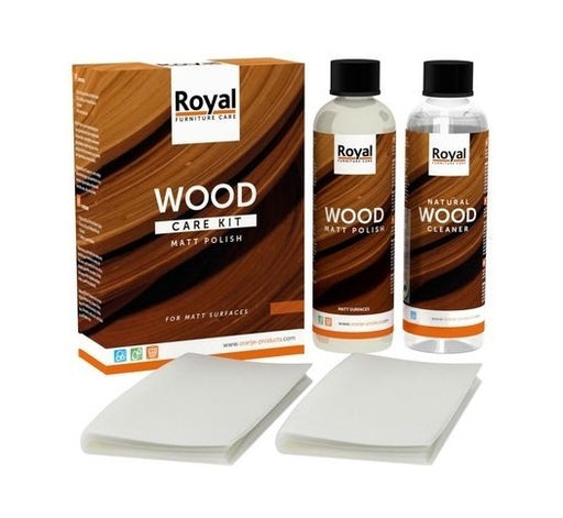 set verzorging voor mat gelakte meubelen wood care kit matt polish