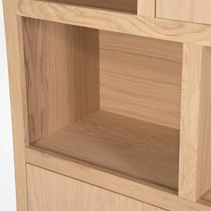 96286-Helsinki-wand-vakken-opberg-kast-120x170cm-naturel-eiken-fineer-2deuren-4open-vakken-hout-utrecht-eleonora-softclose