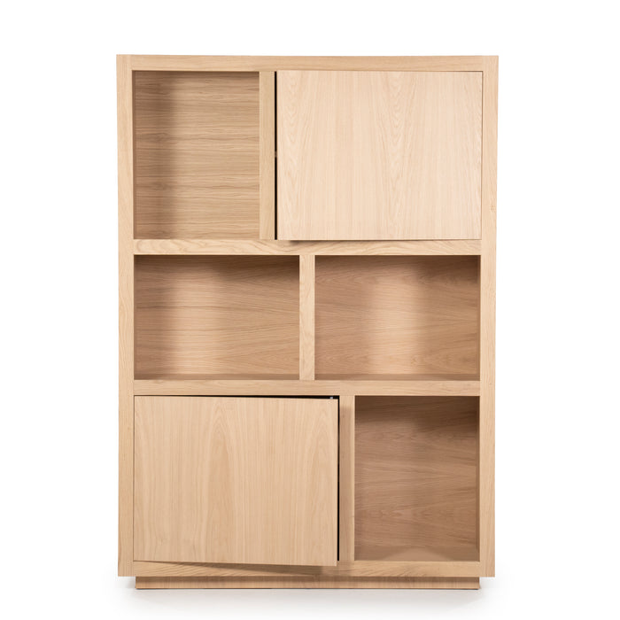 96286-Helsinki-wand-vakken-opberg-kast-120x170cm-naturel-eiken-fineer-2deuren-4open-vakken-utrecht-eleonora-softclose