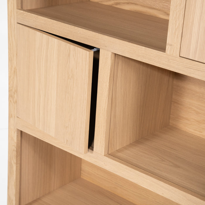 96287-Helsinki-wand-vakken-opberg-kast-120x220cm-naturel-eiken-fineer-4deuren-4open-vakken-softclose-utrecht-eleonora