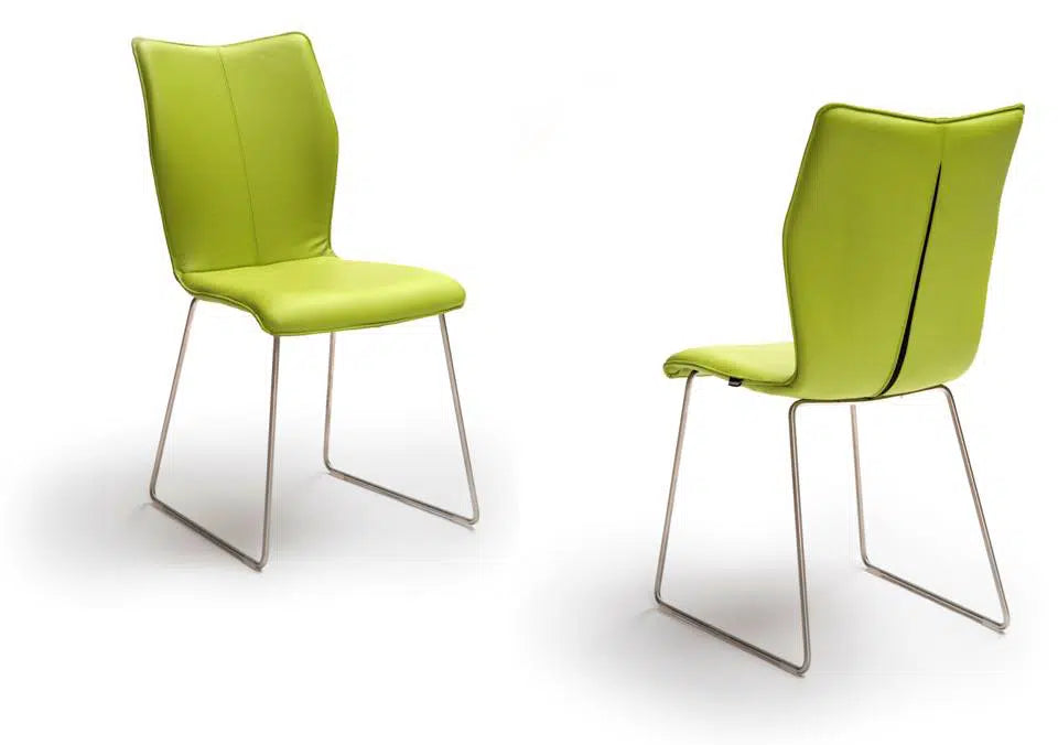 Ace-II-G-design-eetkamerstoel-leder-groen-lime
