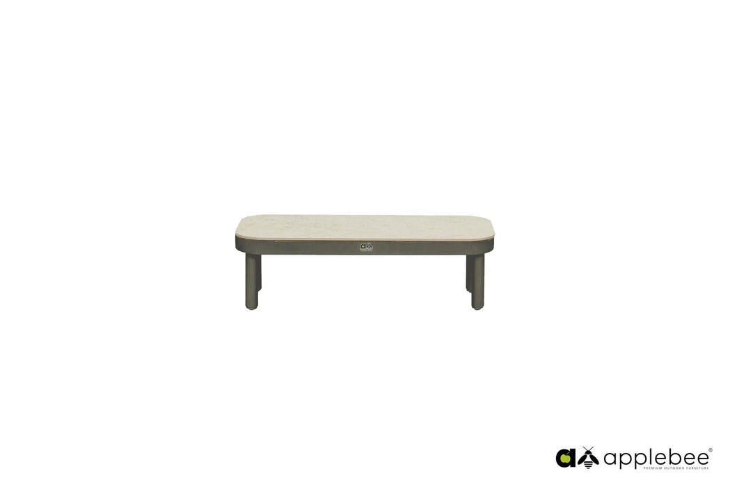 Salontafel Maui Applebee aluminium taupe/ keramiek