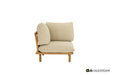 Apple Bee Sling corner chair teak Cotton Flower