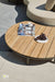 AppleBee Moon Island Bronze teak salontafel voor buiten