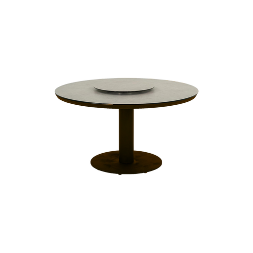 apple bee melville ronde tuintafel bronze met draaiplateau