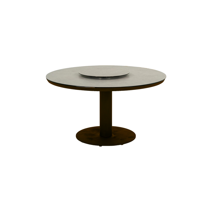 apple bee melville ronde tuintafel bronze met draaiplateau