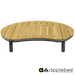 Apple Bee Moon Island Coffeetable Bronze teak