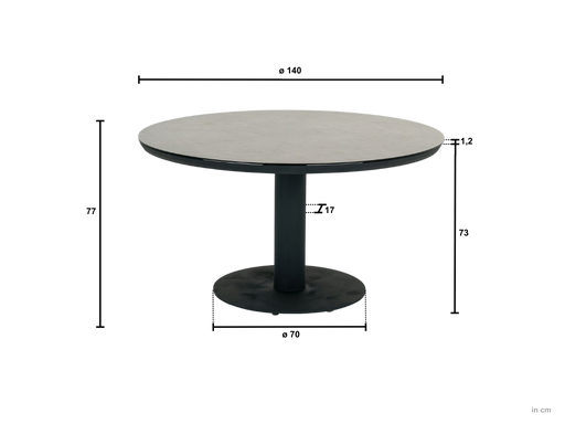 Apple Bee ronde tuintafel 140cm