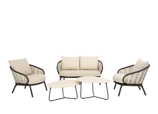 Apple bee pine key loungeset loveseat loungechair salontafelset