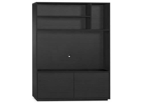 BLACKBURN-L WANDKAST 2 DR/4 OPEN VAK LAMULUX in showroom 203_x_154_x_32_cm_h_x_b_x_d