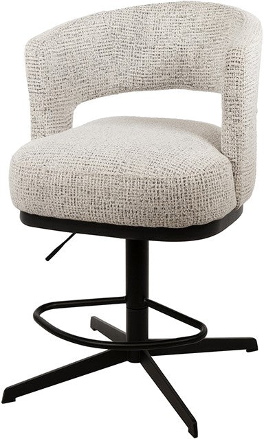 Bruce barstoel - draaipoot 360 - Coco - Salt 'n Pepper 80