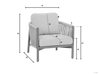 bora bora loungechair applebee afmetingen