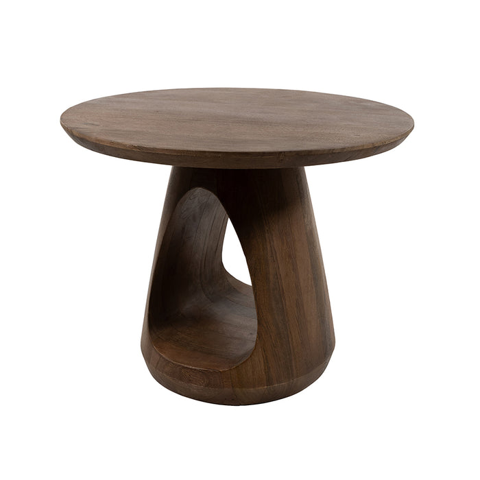 Bremen salontafel Ø60, H45, Brown Walnut_organisch_Bilthoven