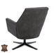 Achterkant Bronco draaifauteuil Bull graphite